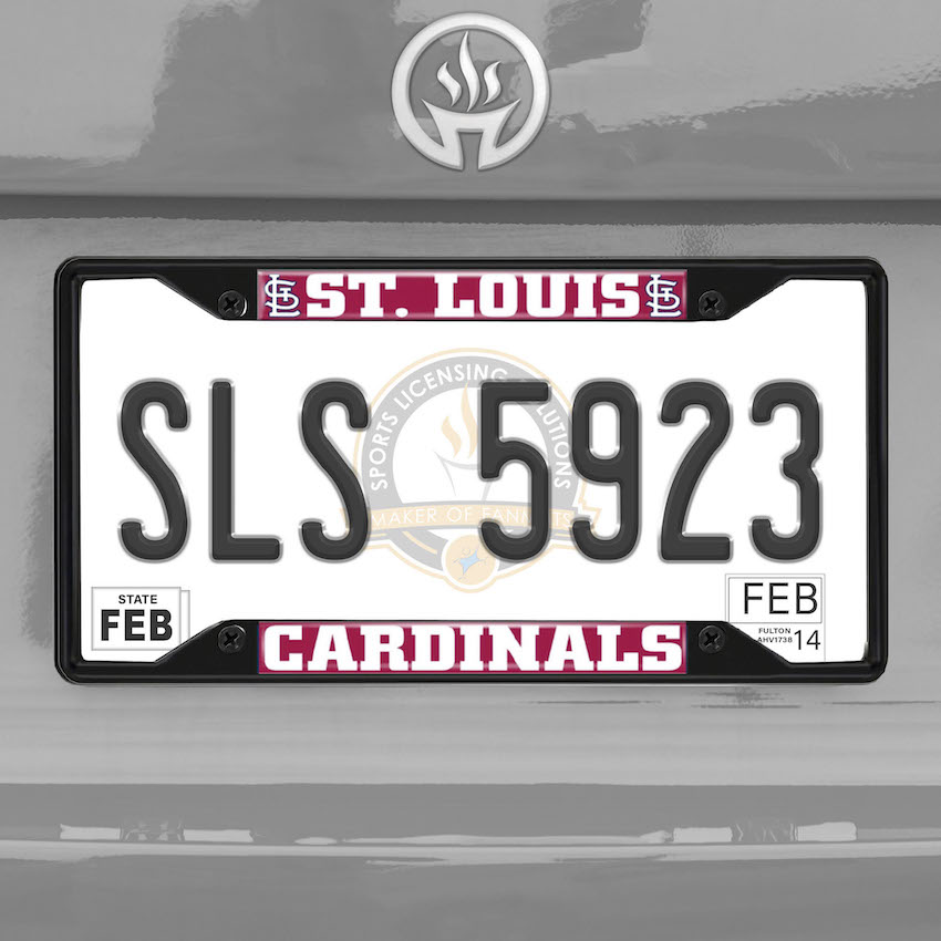 St. Louis Cardinals Black License Plate Frame