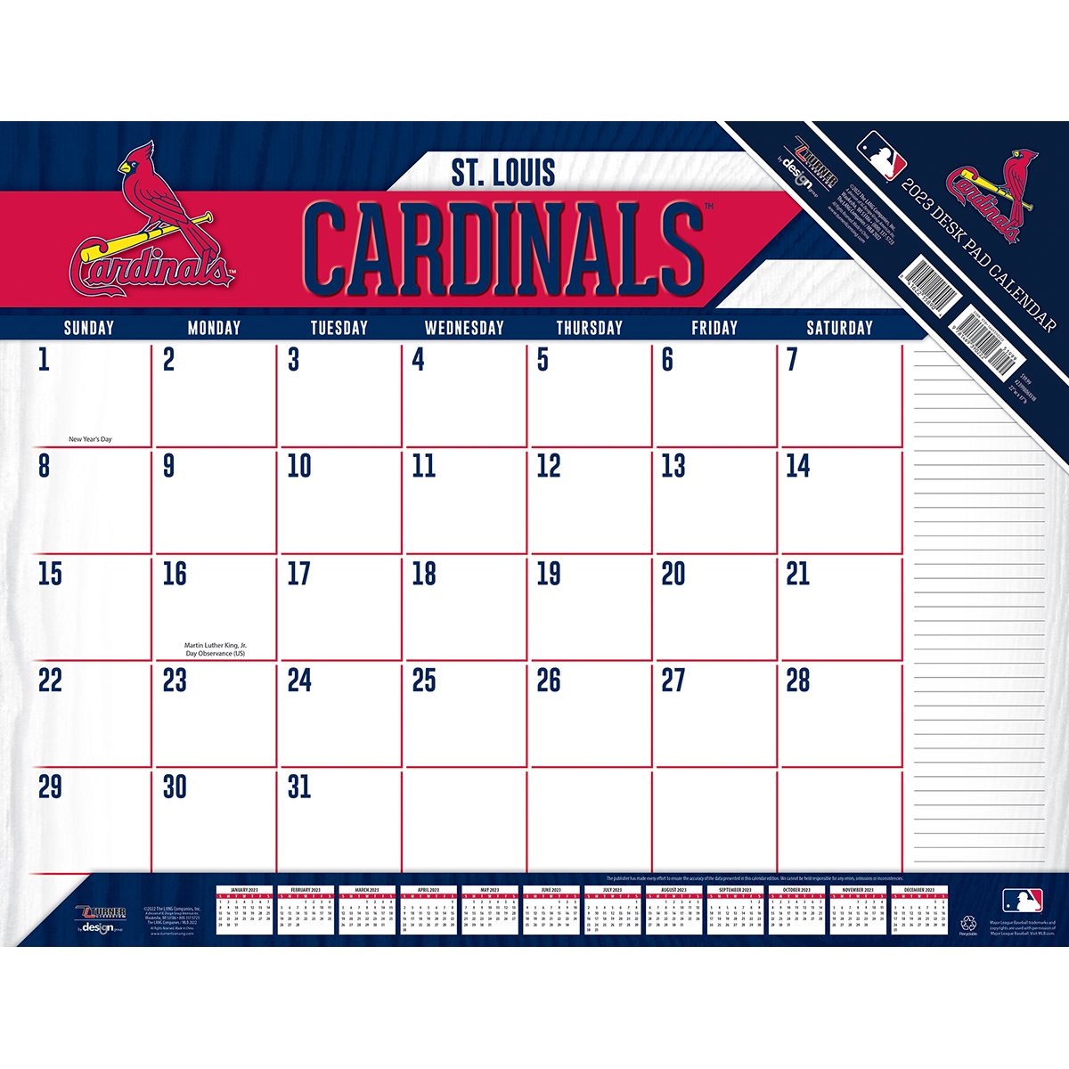 St. Louis Cardinals 2020 MLB 22 x 17 Desk Calendar - Buy at KHC Sports