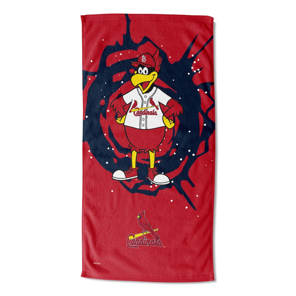 St. Louis Cardinals MASCOT 30x60 Beach Towel