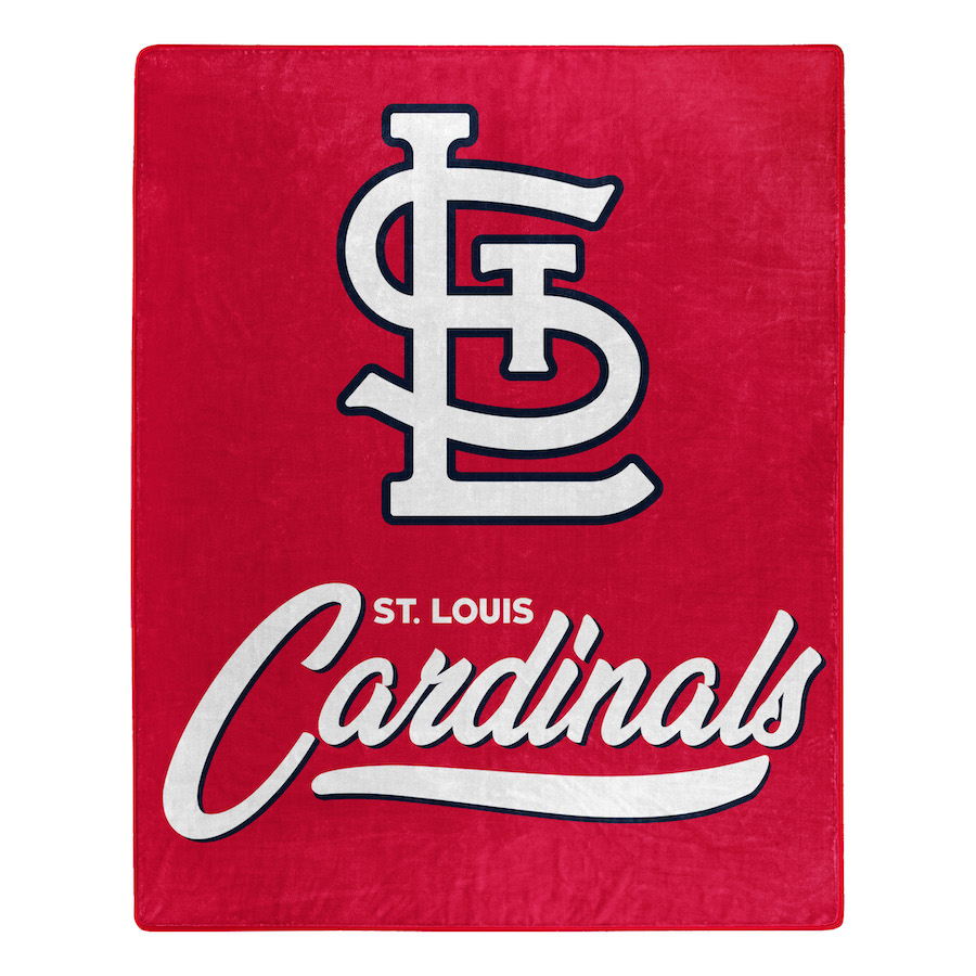 St. Louis Cardinals Plush Fleece Raschel Blanket 50 x 60