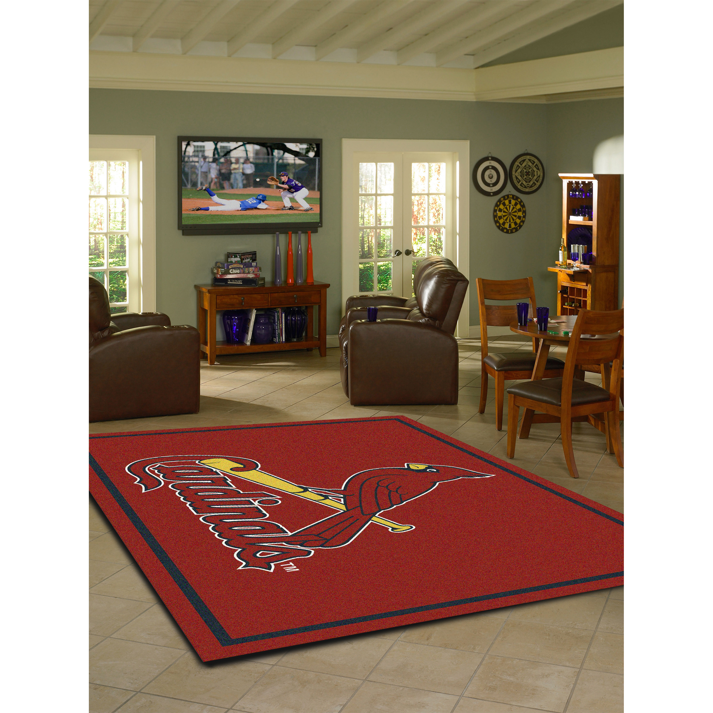 St. Louis Cardinals 4 X 6 SPIRIT Rug