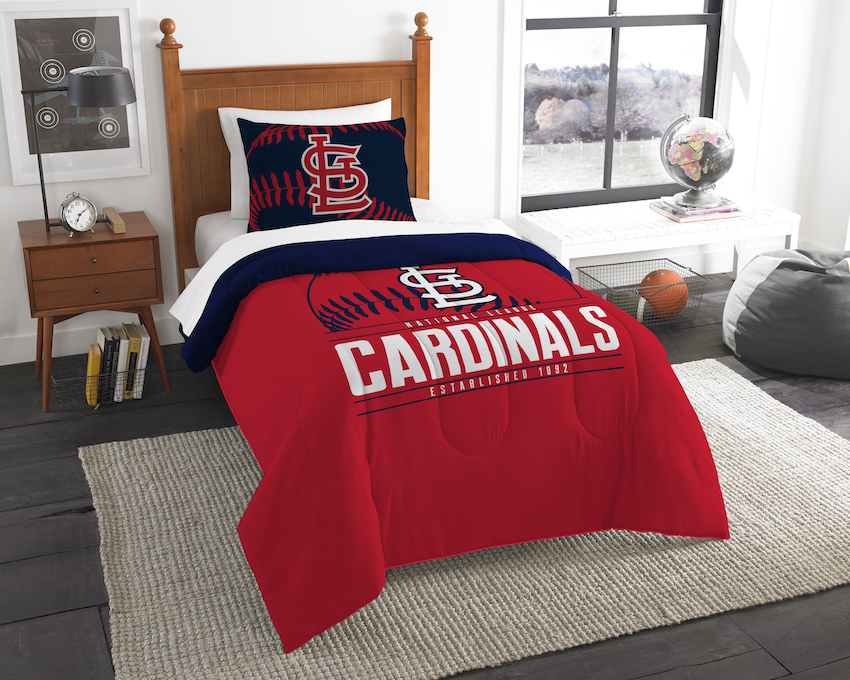 St. Louis Cardinals Twin Comforter Set with Sham