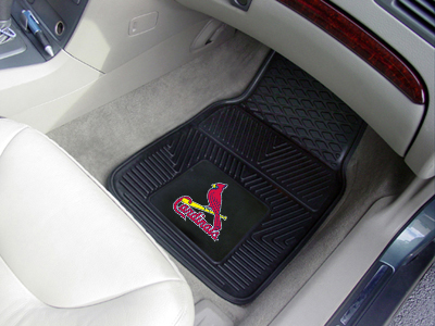 St. Louis Cardinals Car Floor Mats 18 x 27 Heavy Duty Vinyl Pair