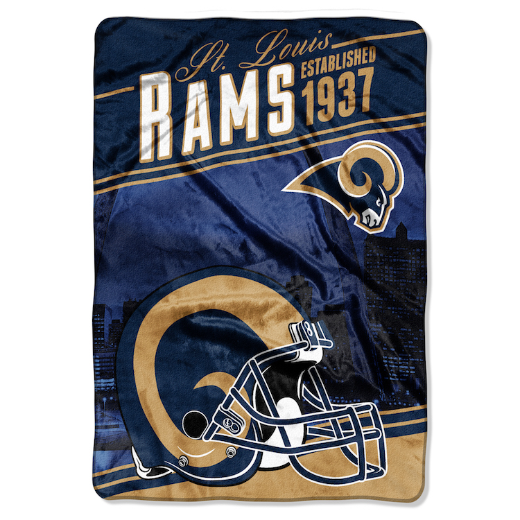 St. Louis Rams OVERSIZED Micro Raschel Blanket 62 x 90