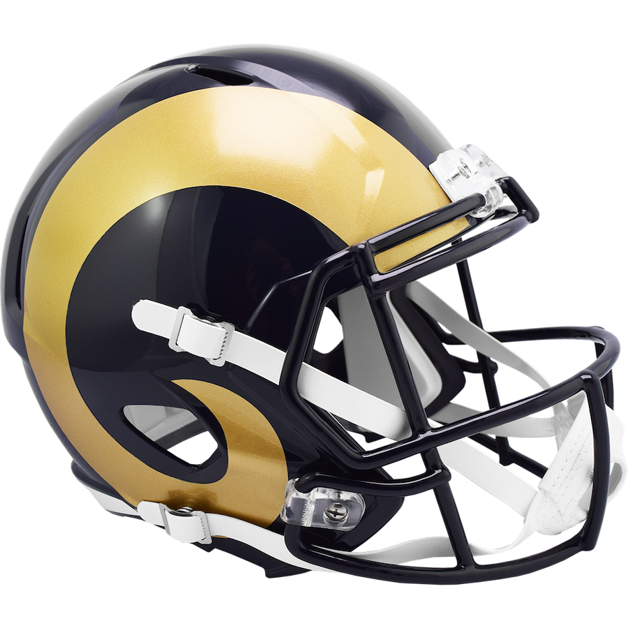 St. Louis Rams 2000-16 Throwback Authentic Football Helmet – The