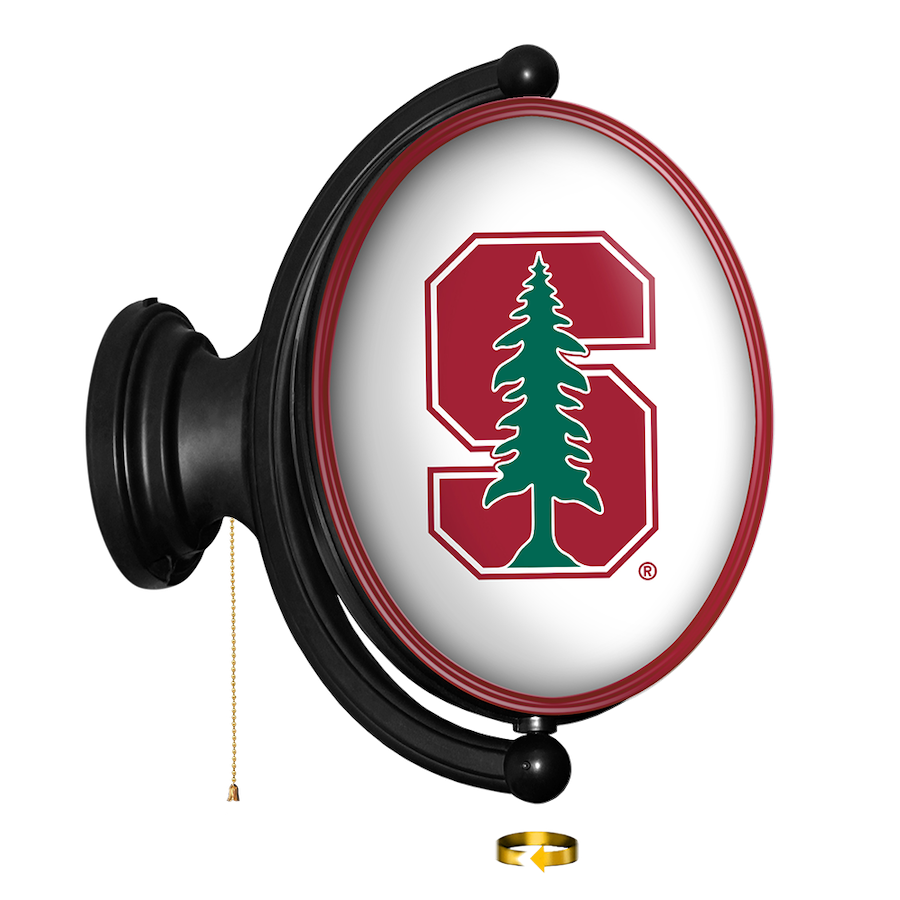 Stanford Cardinal LED Rotating Wall Sign ~ OVAL