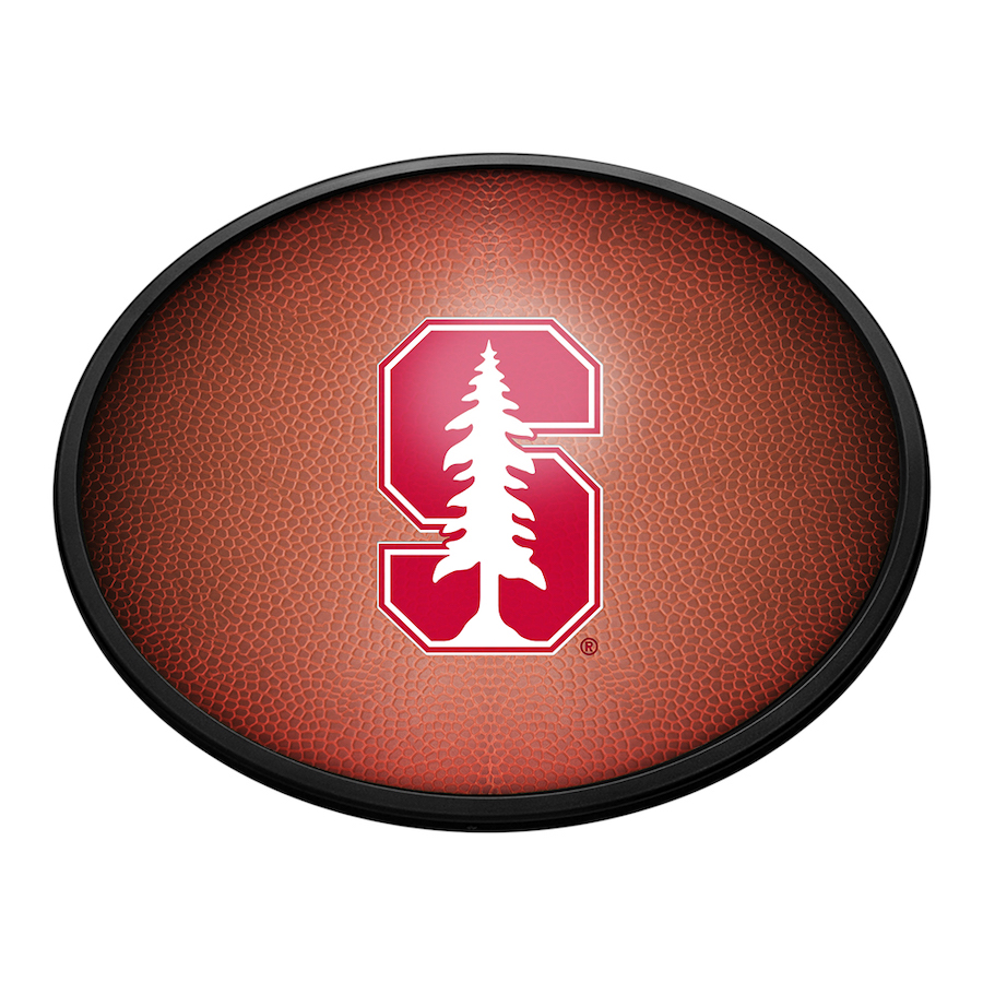 Stanford Cardinal PIGSKIN Slimline LED Wall Sign ~ OVAL