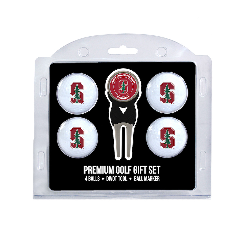 Stanford Cardinal 4 Golf Ball and Divot Tool Set