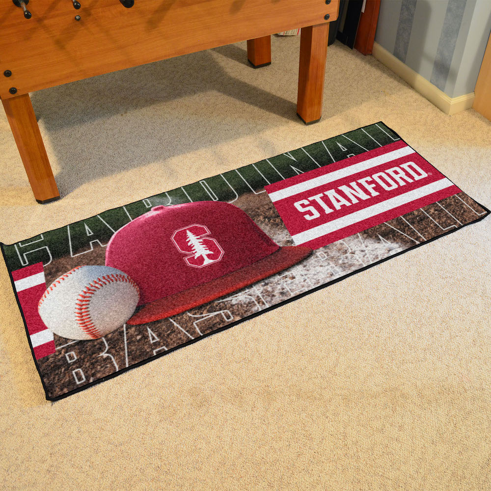 Stanford Cardinal 30 x 72 Baseball Carpet Runner