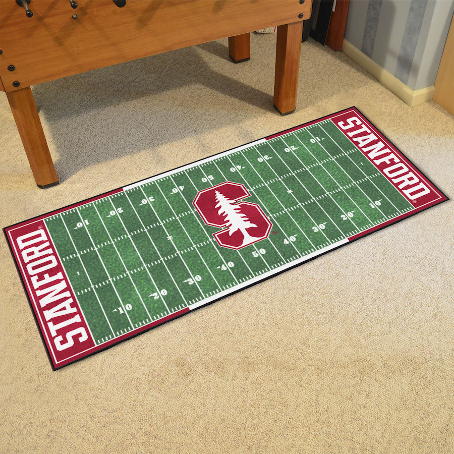 Stanford Cardinal 30 x 72 Football Field Carpet Runner