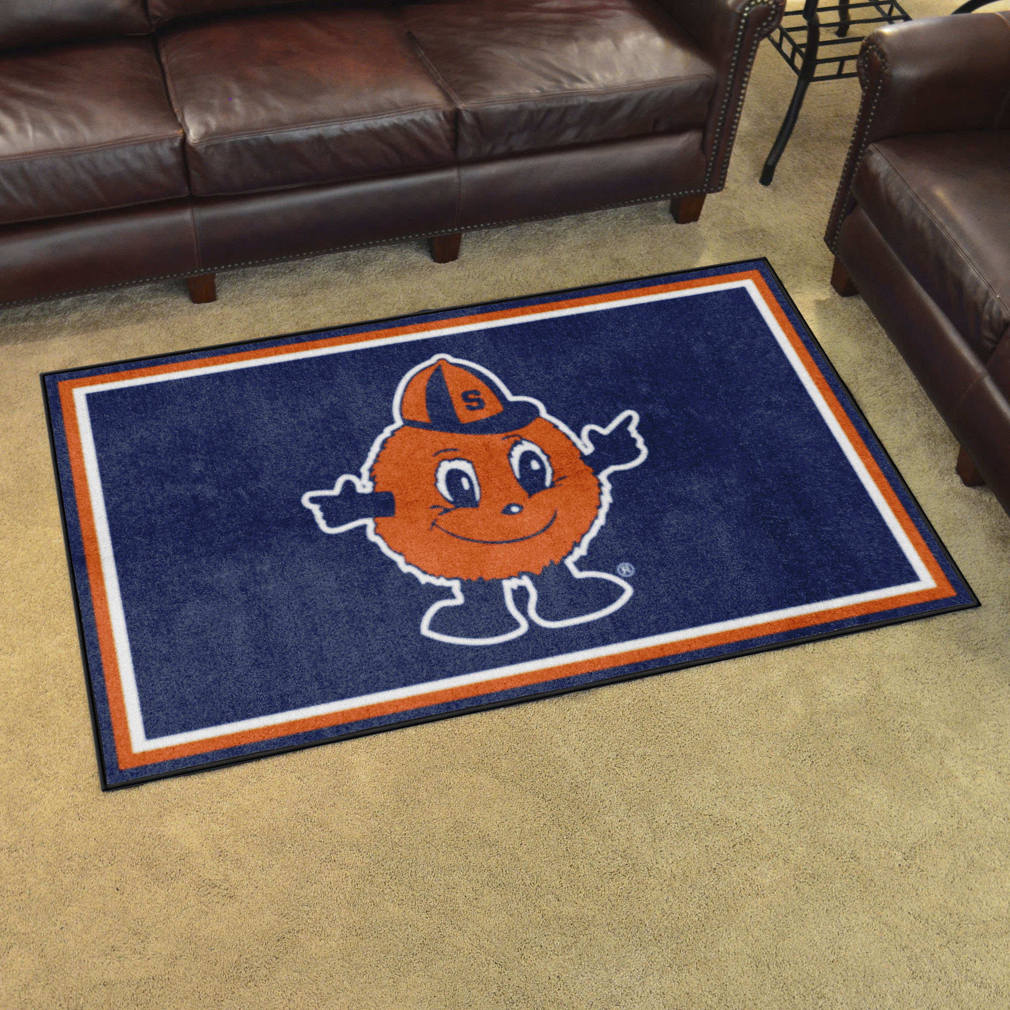 Syracuse Orange 4x6 Area Rug - Alt Logo