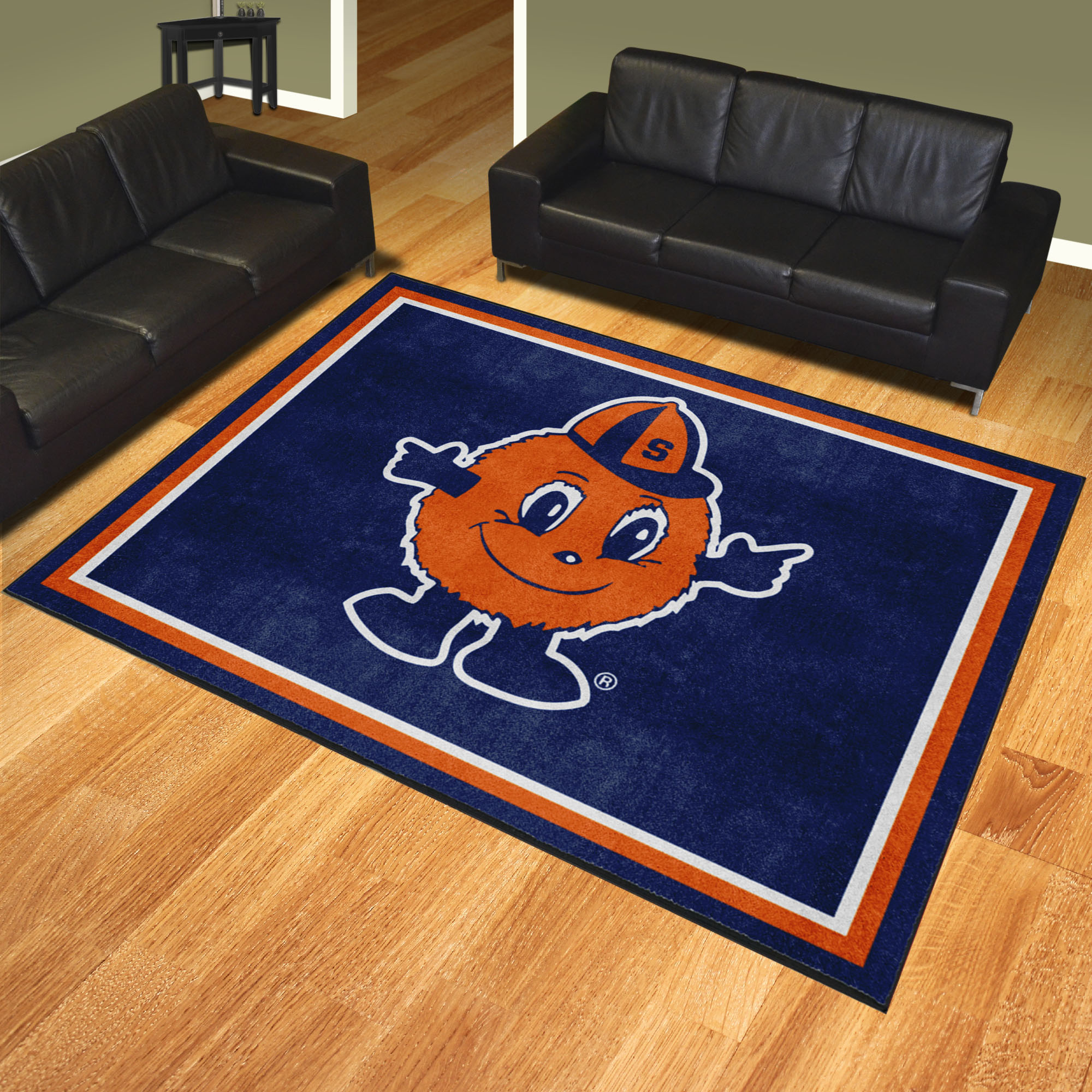 Syracuse Orange 8x10 Area Rug - Alt Logo