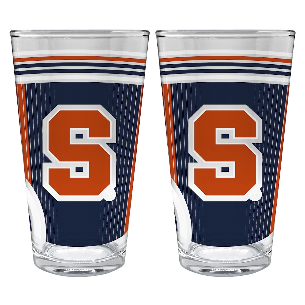 Syracuse Orange COOL VIBES 2 pc Pint Glass Set