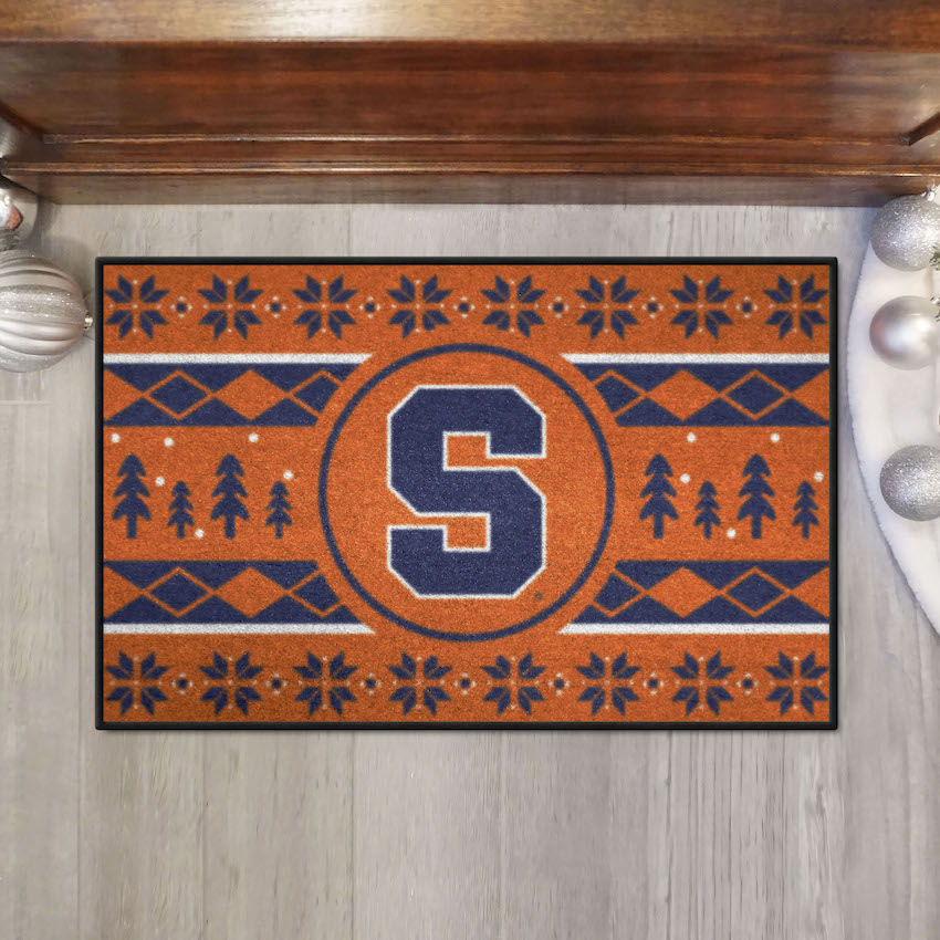 Syracuse Orange HOLIDAY SWEATER 20 x 30 STARTER Floor Mat