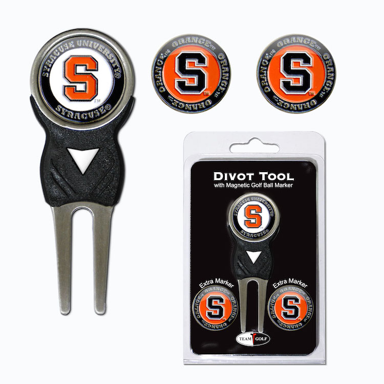 Syracuse Orange 3 Marker Signature Divot Tool Pack