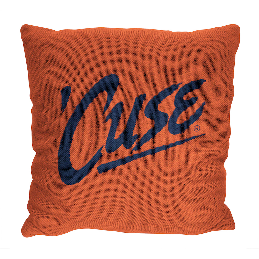 Syracuse Orange Double Sided INVERT Woven Pillow