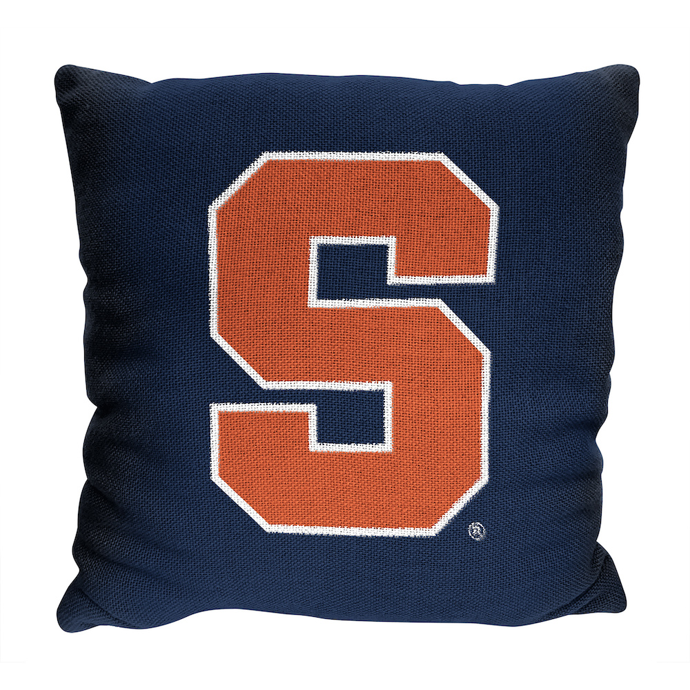 Syracuse Orange Double Sided INVERT Woven Pillow