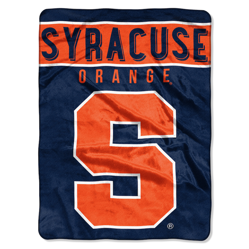 Syracuse Orange Large Plush Fleece OVERTIME 60 x 80 Blanket