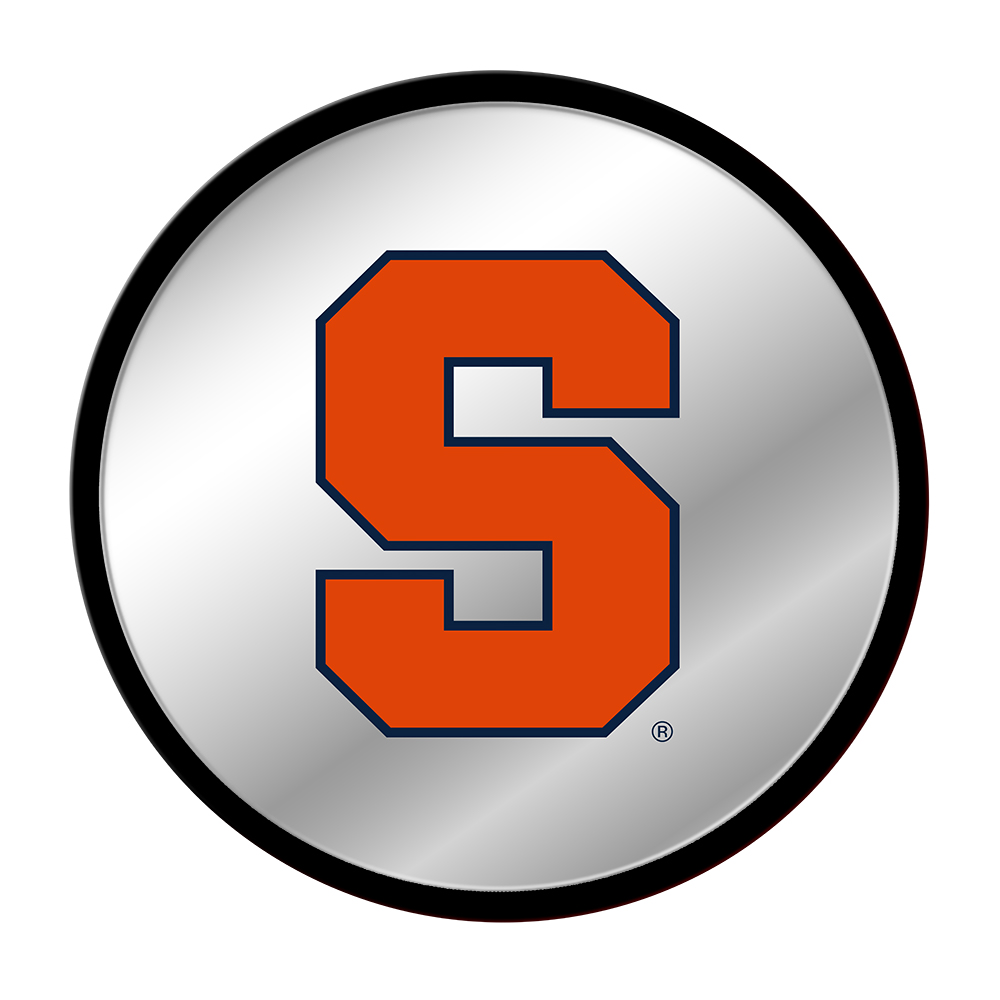 Syracuse Orange Modern Disc Mirrored Wall Sign