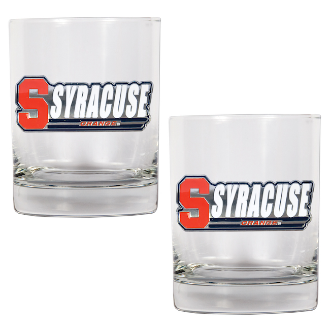 Syracuse Orange NCAA Logo 2pc Rocks Glass Set