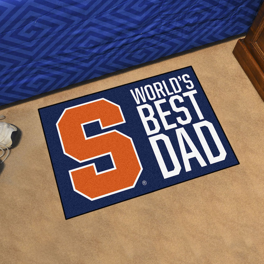 Syracuse Orange 20 x 30 WORLDS BEST DAD Floor Mat