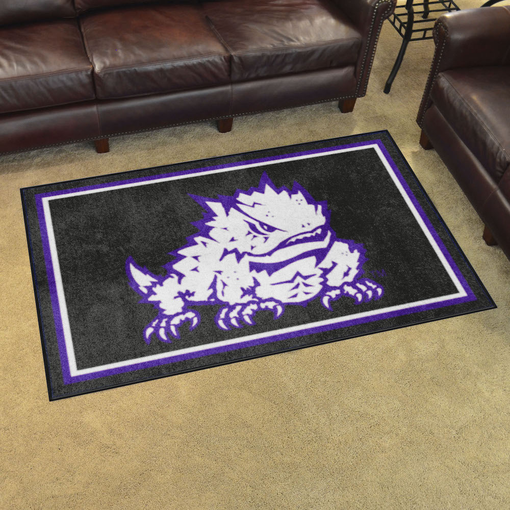 TCU Horned Frogs 4x6 Area Rug - Alt Logo