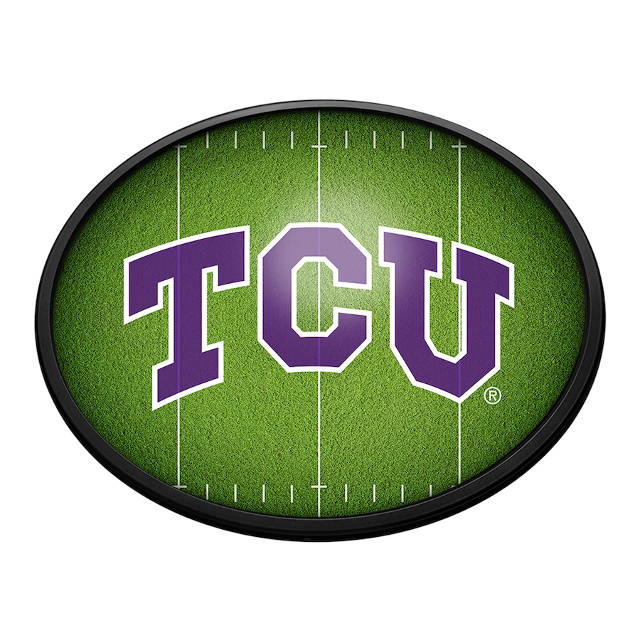 TCU Horned Frogs ON THE 50 Slimline LED Wall Sign ~ OVAL
