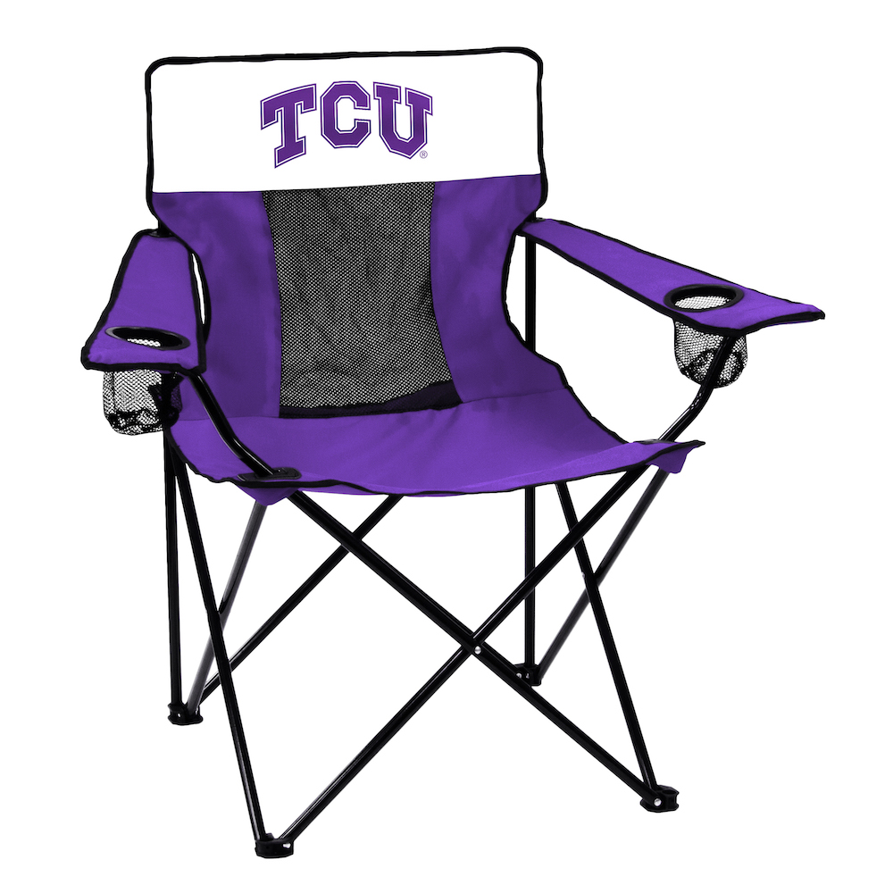 TCU Horned Frogs ELITE logo folding camp style chair