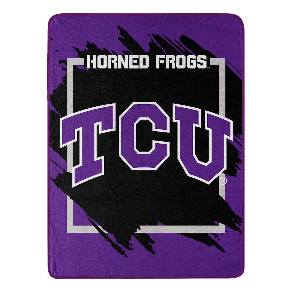 TCU Horned Frogs Micro Raschel 50 x 60 Team Blanket