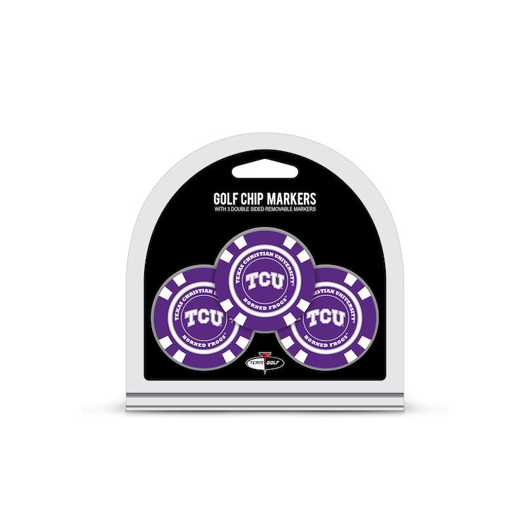TCU Horned Frogs 3 Pack Golf Chips