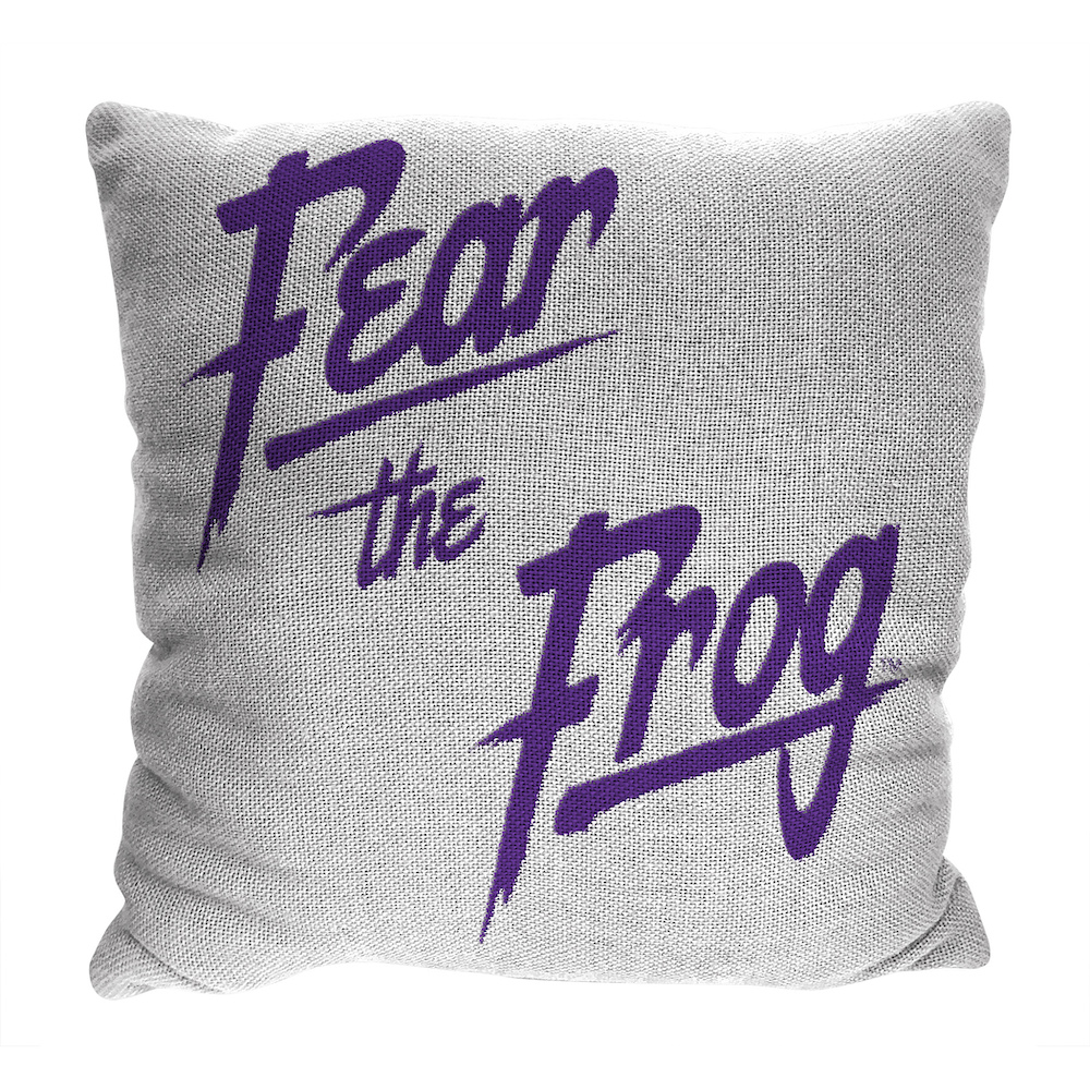 TCU Horned Frogs Double Sided INVERT Woven Pillow