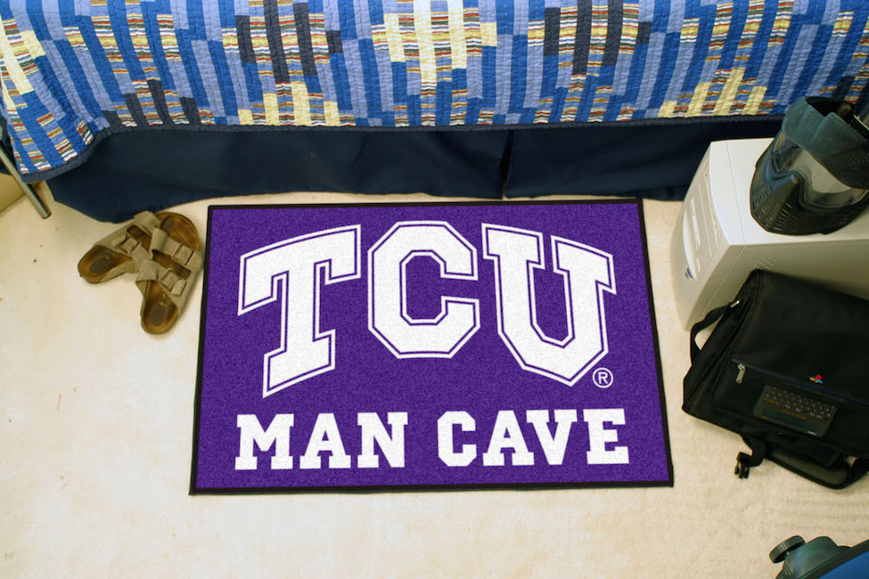 TCU Horned Frogs MAN CAVE 20 x 30 STARTER Floor Mat