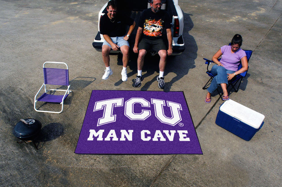 TCU Horned Frogs MAN CAVE TAILGATER 60 x 72 Rug
