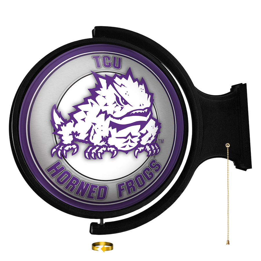 TCU Horned Frogs MASCOT LED Rotating Wall Sign
