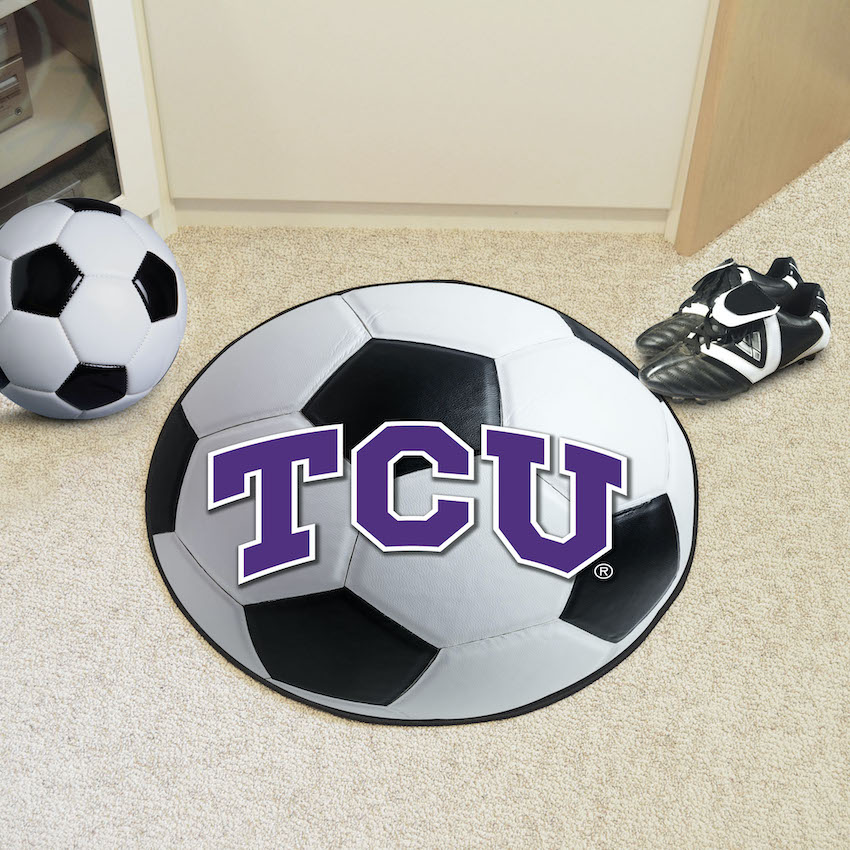 TCU Horned Frogs SOCCER BALL Mat