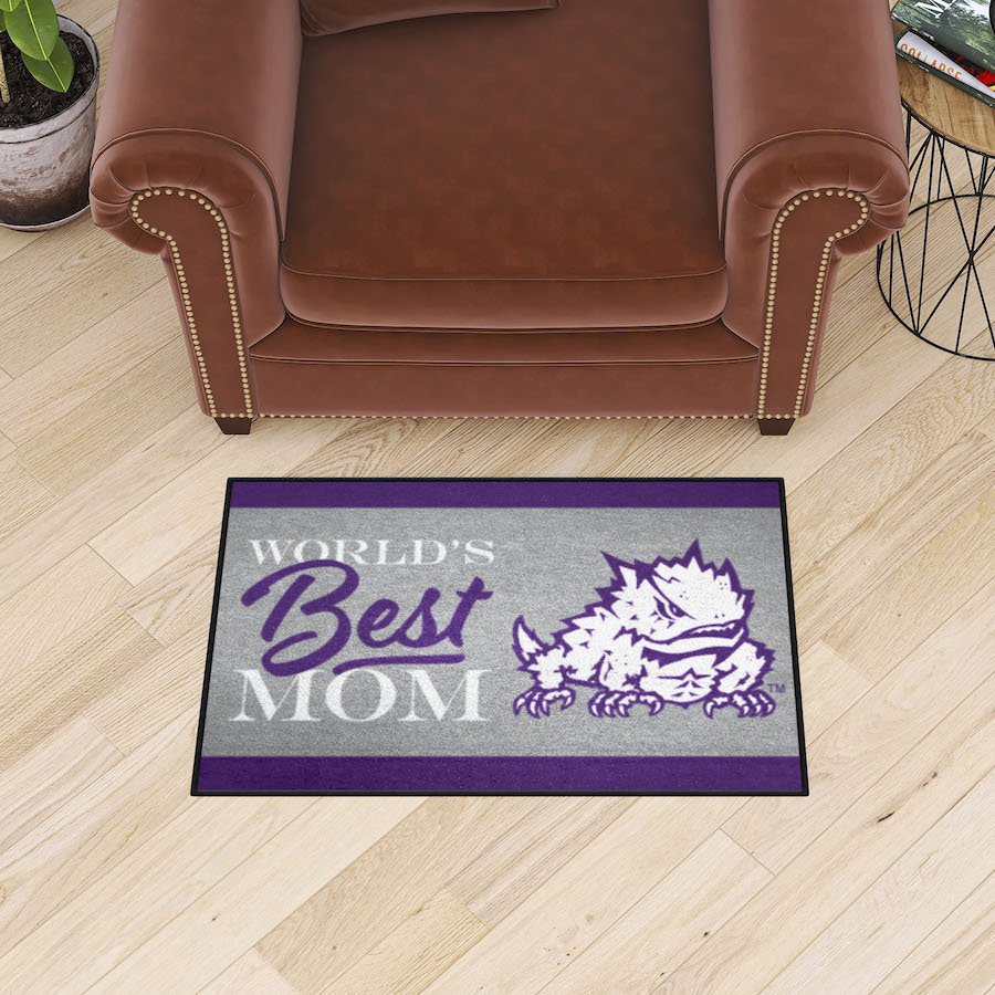 TCU Horned Frogs 20 x 30 WORLDS BEST MOM Floor Mat