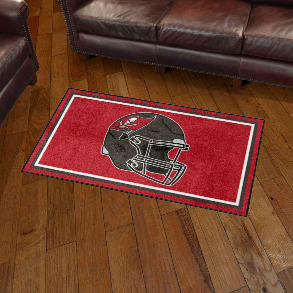 Tampa Bay Buccaneers 3x5 Area Rug - Helmet Logo