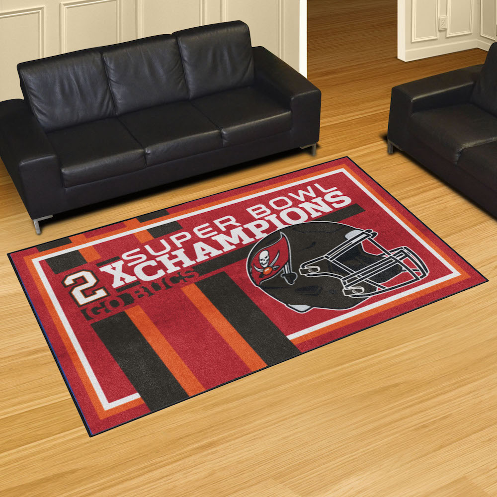 Tampa Bay Buccaneers DYNASTY 5x8 Area Rug