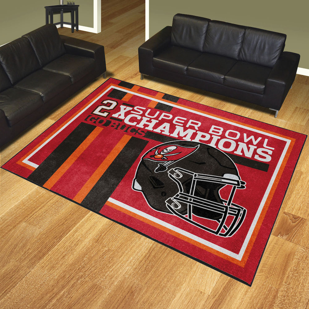 Tampa Bay Buccaneers DYNASTY 8x10 Area Rug