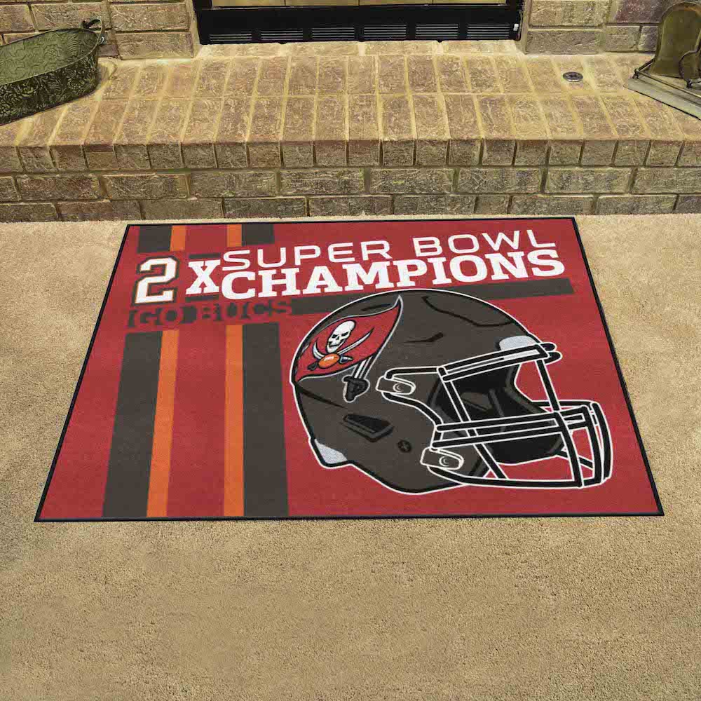 Tampa Bay Buccaneers Super Bowl DYNASTY 34 x 45 ALL STAR Floor Mat