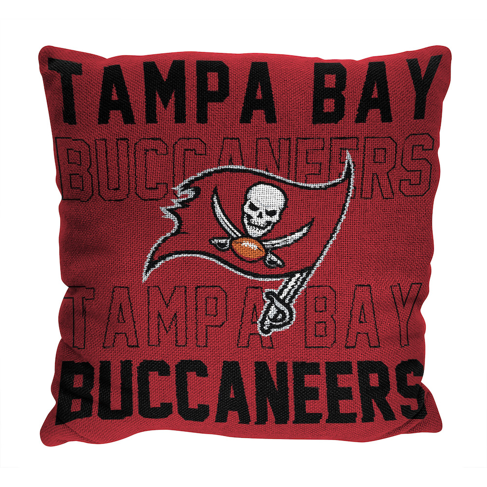 Tampa Bay Buccaneers Stacked 20 x 20 Woven Pillow