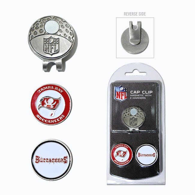 Tampa Bay Buccaneers Hat Clip With 2 Ball Markers