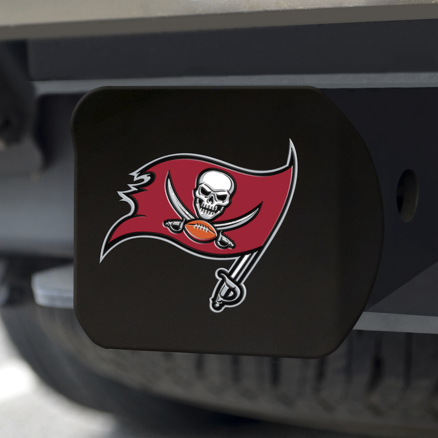 Tampa Bay Buccaneers Black and Color Trailer Hitch Cover