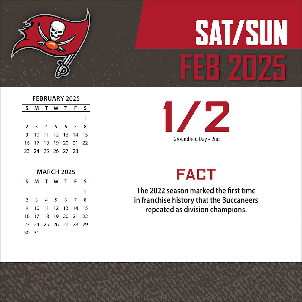 Tampa Bay Buccaneers 2025 NFL Page-A-Day Box Calendar