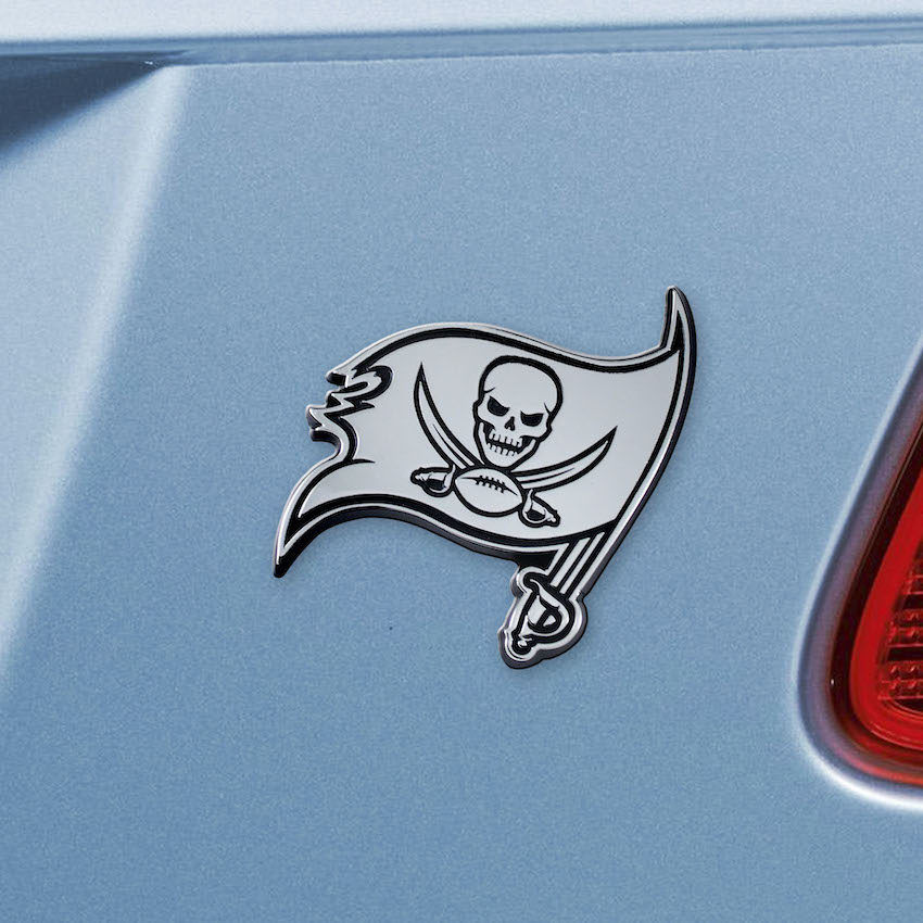 Tampa Bay Buccaneers Chrome Metal Auto Emblem