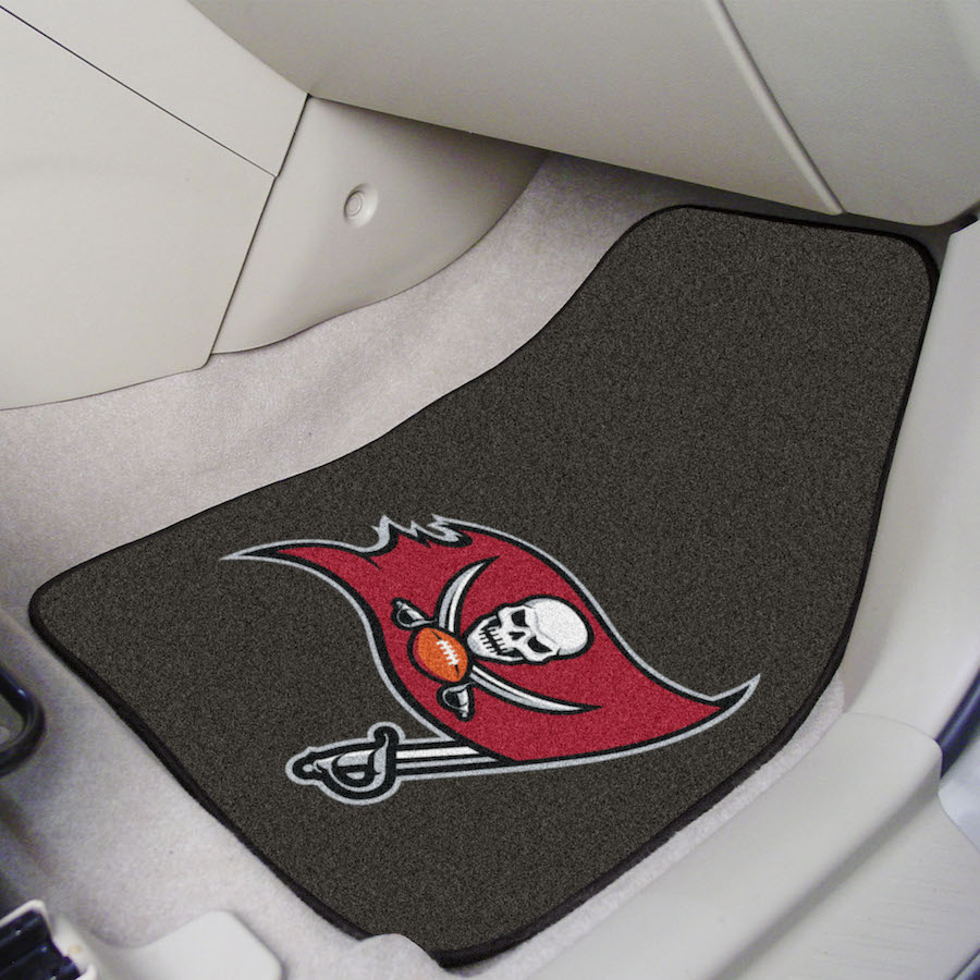 Tampa Bay Buccaneers Car Floor Mats 18 x 27 Carpeted-Pair