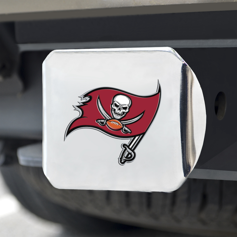 Tampa Bay Buccaneers Color Chrome Trailer Hitch Cover