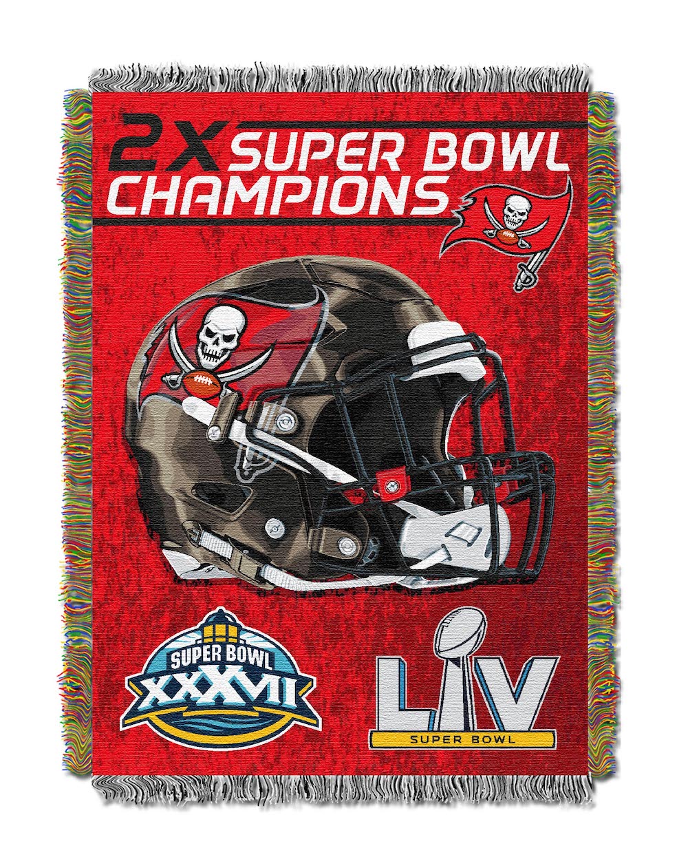 Tampa Bay Buccaneers Commemorative Super Bowl Tapestry Throw