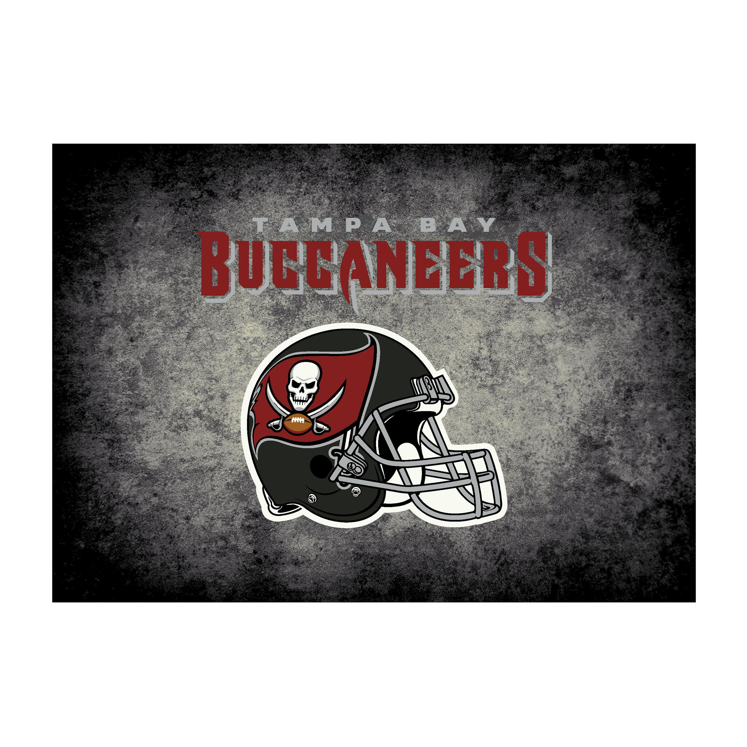 Tampa Bay Buccaneers 4 X 6 DISTRESSED Rug