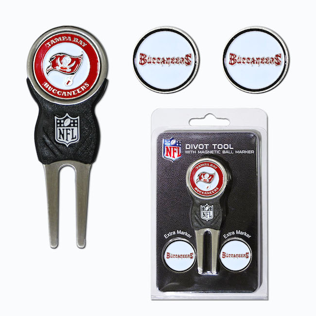 Tampa Bay Buccaneers 3 Marker Signature Divot Tool Pack